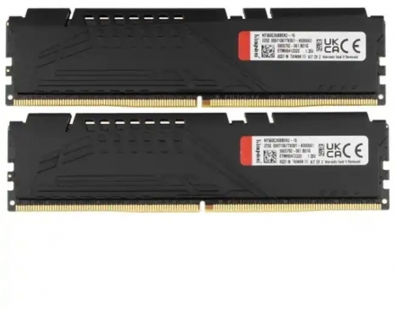 Оперативная память Kingston FURY Beast Black DIMM DDR5, 16GB (2 x 8GB), 6000MHz KF560C36BBEK2-16