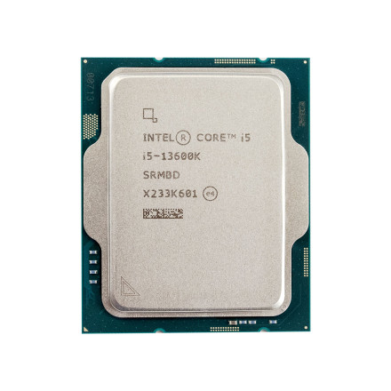 CPU Intel Core i5-13600K Base 2,6GHz(EC), Performance 3,5GHz(PC), Turbo 3,9GHz, Max Turbo 5,1GHz, Cache 24Mb, 14/20 Raptor Lake Intel® UHD 770, Base T