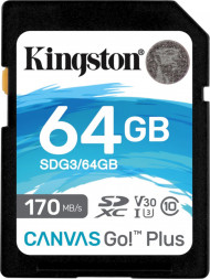 Карта памяти Kingston SDG3/64GB SD 64GB