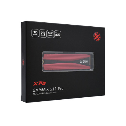 Твердотельный накопитель SSD M.2 256 GB ADATA XPG GAMMIX S11 Pro, AGAMMIXS11P-256GT-C, NVMe