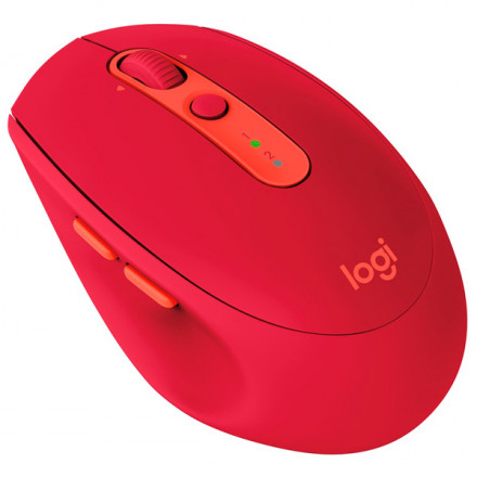 Мышь Logitech беспроводная M590 Multi-Device Silent, красная (RUBY) 910-005199
