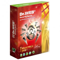 Антивирус Dr.Web Security Space Gold, подписка на 3 года, (акция +3 мес) на 1 ПК, box
