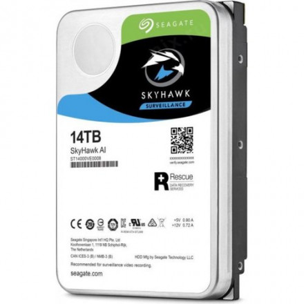 Жесткий диск HDD Seagate 14TB SkyHawk ST14000VE0008