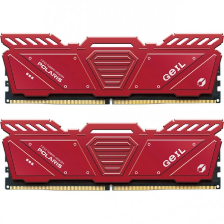 Оперативная память 32GB Kit (2x16GB) GEIL POLARIS 4800Mhz DDR5 PC5-38400 40-40-40-77 1.1V GOR532GB4800C40DC Red
