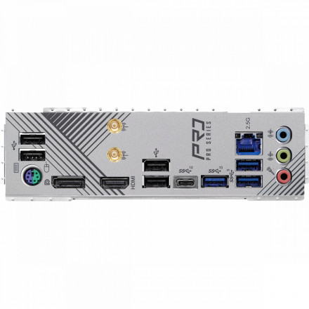 Материнская плата ASRock Z790 PRO RS WIFI LGA1700 4xDDR5 8xSATA RAID 4xM.2 HDMI DP eDP ATX