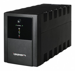 ИБП Ippon Back Basic 1500 Euro, 1500VA, 900Вт, AVR 162-280В, 4хEURO, управление по USB, без комлекта кабелей 1108022