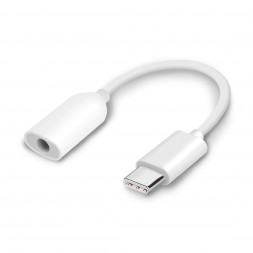 Интерфейсный кабель Xiaomi Type-С to 3.5 MiniJack Белый