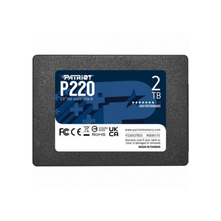 Твердотельный накопитель SSD Patriot Memory P220 P220S2TB25 2000GB SATA III