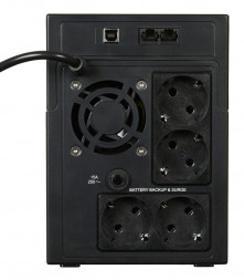 ИБП Ippon Back Basic 2200, 2200VA, 1320Вт, AVR 162-280В, 6хС13, управление по USB, без комлекта кабелей 1108031