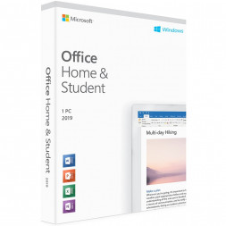 Офисный пакет Microsoft Office Home &amp; Student 2019 English, для Дома и Учебы, без диска, на 1 ПК, CE