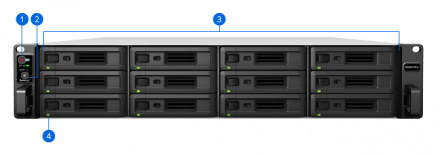 Synology RS3621RPxs 12xHDD 2U NAS-сервер «All-in-1» 2 блока питания (до 36-х HDD модуль RX1217/RX1217RP х2)