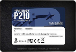 Твердотельный накопитель SSD 128 GB Patriot P210, P210S128G25, SATA 6Gb/s