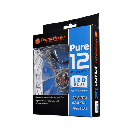 Кулер для компьютерного корпуса Thermaltake Pure 12 S LED Blue