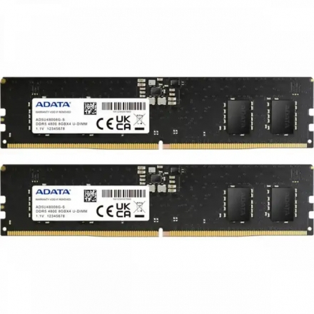 Оперативная память ADATA AD5U48008G-DT DIMM DDR5, 16GB (2 x 8GB), 4800 MHz