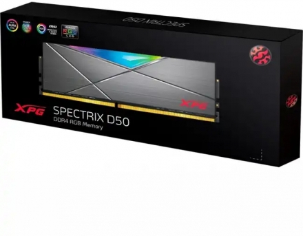 Оперативная память ADATA XPG Spectrix D50 RGB 8GB AX4U32008G16A-ST50 DIMM DDR4, 8GB, 3200 MHz