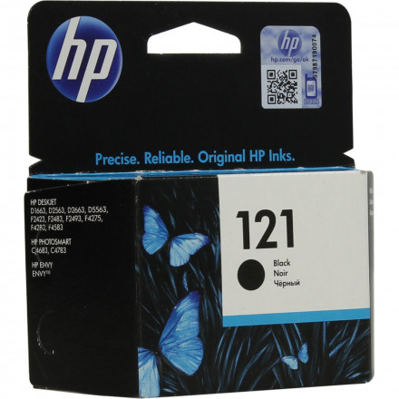 Картридж HP CC640HE Black Ink №121 for Deskjet F4283/D2563/D1663/F2423, 4 ml, up to 200 pages.