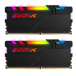 Оперативная память GEIL EVO X II Black 32GB Kit (2x16GB) DDR4 2666MHz, GEXSB432GB2666C19DC