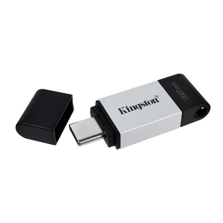 USB-накопитель Kingston DT80/32GB 32GB Type-C Серебристый