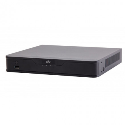 Сетевой видеорегистратор UNV NVR301-08LS3-P8 Видеорегистратор IP 8-ми канальный с 8 POE портами. Видеовыходы HDMI/ VGA, Аудио