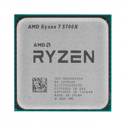 Процессор AMD Ryzen 7 5700X 3,4Гц (4,6ГГц Turbo) Zen 3 8-ядер 16 потоков, 4MB L2, 32MB L3, 65W, AM4,