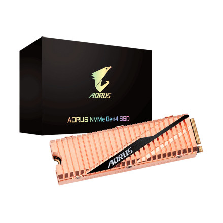 Твердотельный накопитель 500Gb SSD Gigabyte AORUS Client M.2 2280 PCIe Gen4x4 with NVMe, 5000/2500, 