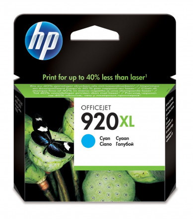 Картридж HP CD972AE Cyan Ink №920XL for Officejet 6500/7000, 6 ml, up to 700 pages.