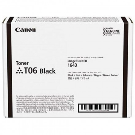 Тонер Canon T06 BK EUR Картридж с тонером для IR 1643I 3526C002
