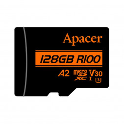 Карта памяти Apacer AP128GMCSX10U8-R 128GB с адаптером SD