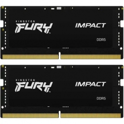 Оперативная память Kingston Fury Impact KF560S38IBK2-32 SO-DIMM DDR5, 32GB (2 x 16GB), 6000 MHz