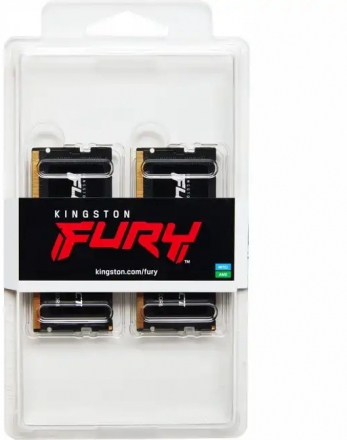 Оперативная память Kingston Fury Impact KF560S38IBK2-32 SO-DIMM DDR5, 32GB (2 x 16GB), 6000 MHz