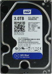 Жесткий диск HDD 3Tb Western Digital Blue SATA 6Gb/s 64Mb 5400rpm WD30EZRZ.